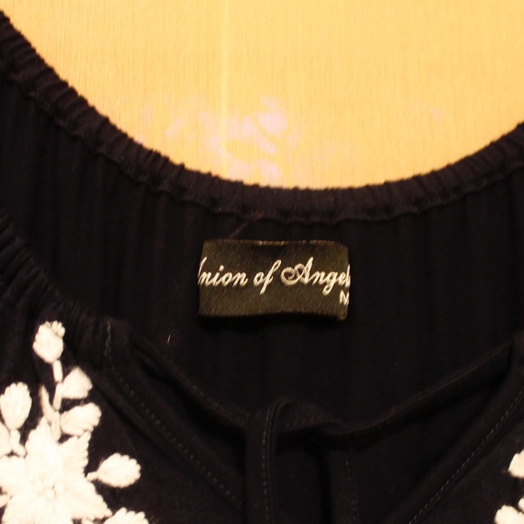 Embroidered Navy Blue Dress - Picture 7 of 7